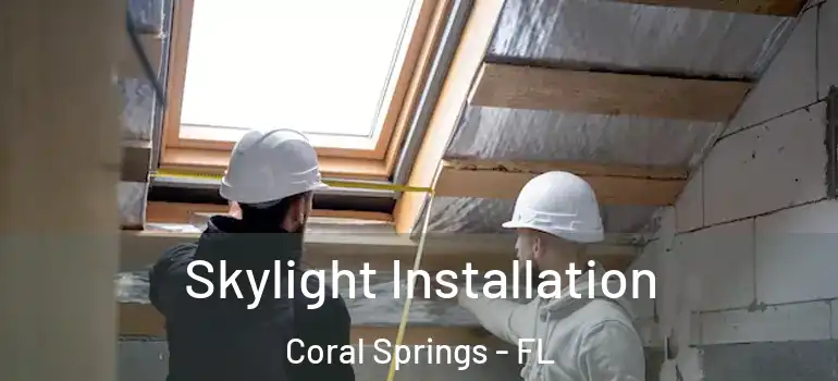  Skylight Installation Coral Springs - FL
